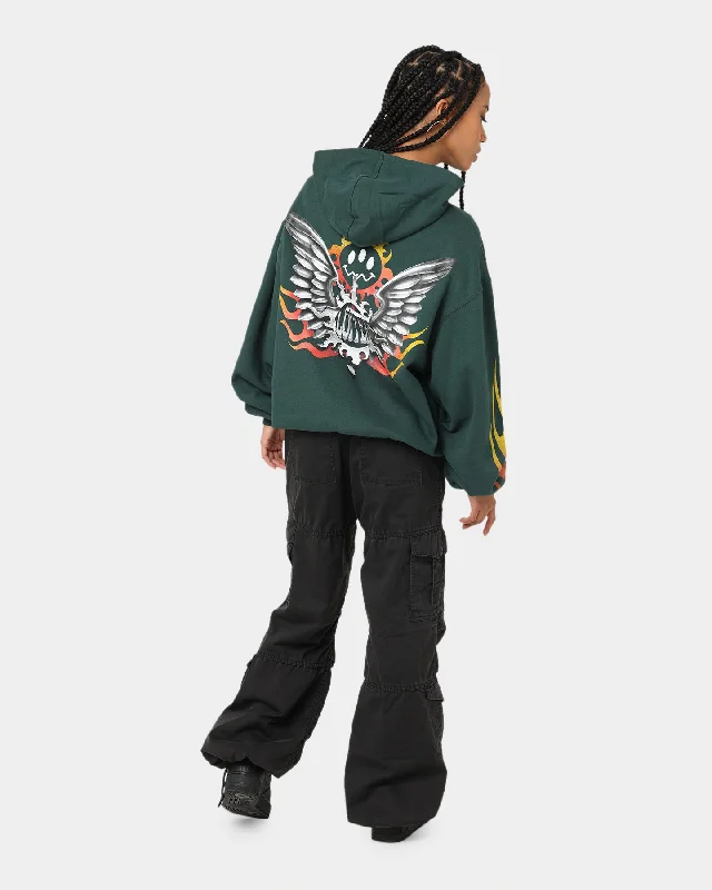 Loiter Biker Hoodie Green