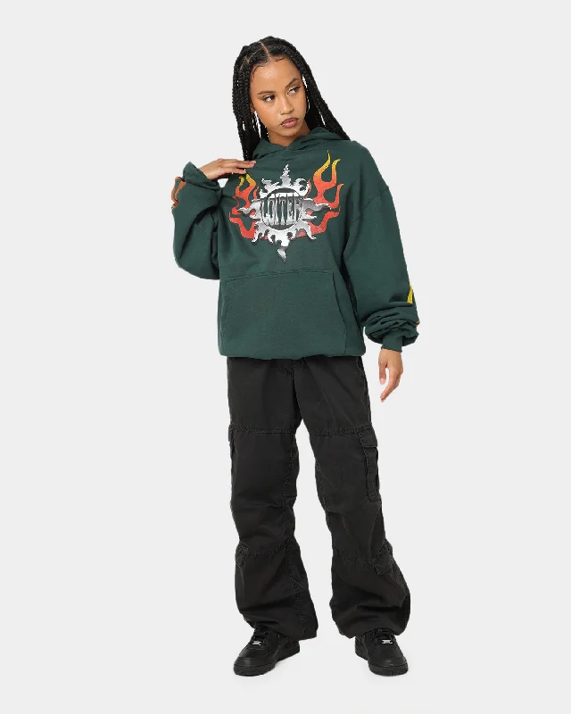 Loiter Biker Hoodie Green