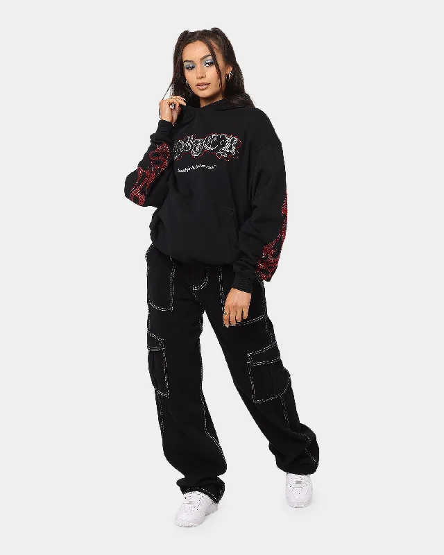 Loiter Cosmic Rhinestone Hoodie Black