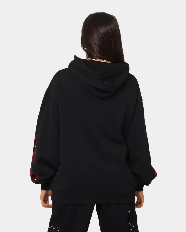 Loiter Cosmic Rhinestone Hoodie Black