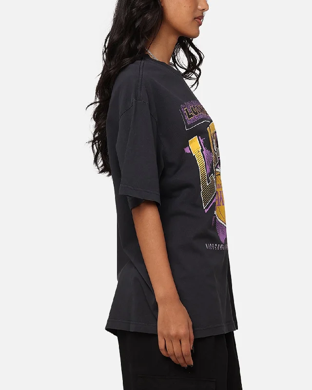 Mitchell & Ness Los Angeles Lakers Brush Off 2.0 T-Shirt Faded Black