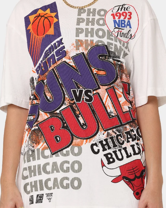 Mitchell & Ness Phoenix Suns VS Chicago Bulls 1993 Finals Vintage T-Shirt Vintage White