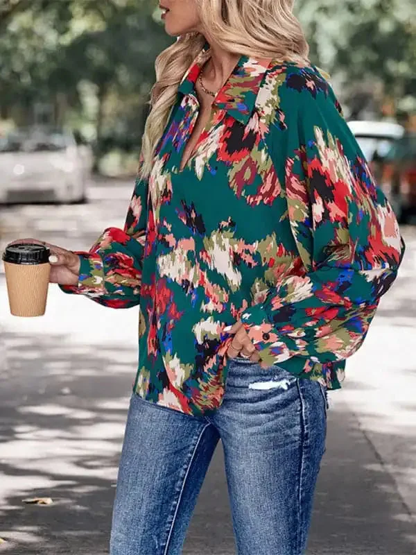 New women’s long sleeve printed shirt