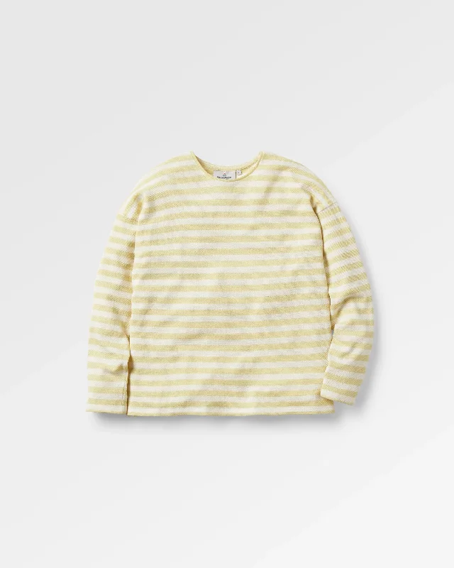 Panorama Striped LS T-Shirt - Lime Stripe