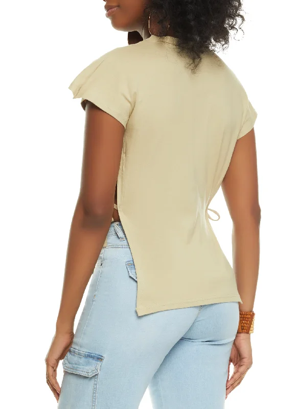 Love Melanin Graphic Side Tie Tee