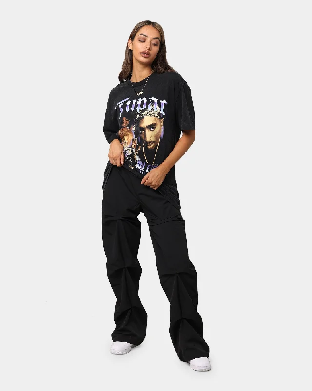 Tupac All Eyez Motorbike Vintage T-Shirt Washed Black