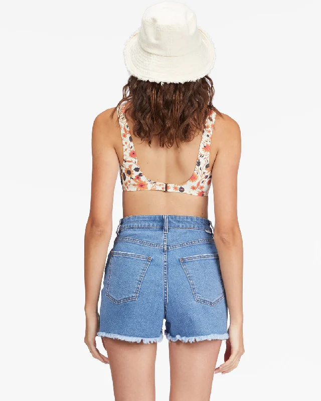 So Cheeky Denim Shorts - Costa Blue