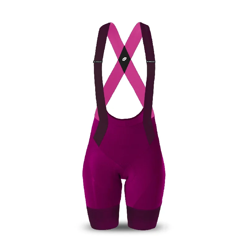 Women's Supremo Bib Shorts (Magenta)