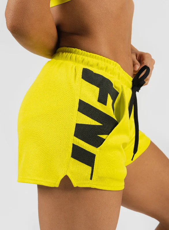 WOMEN'S TEK TRAINING SHORTS - NEON