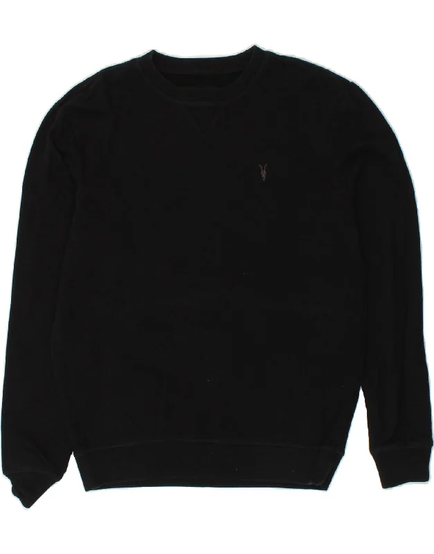 ALL SAINTS Mens Sweatshirt Jumper Small Black Cotton