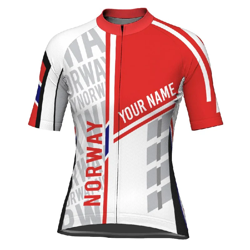 Customized Norway Short Sleeve Cycling Jersey for Women