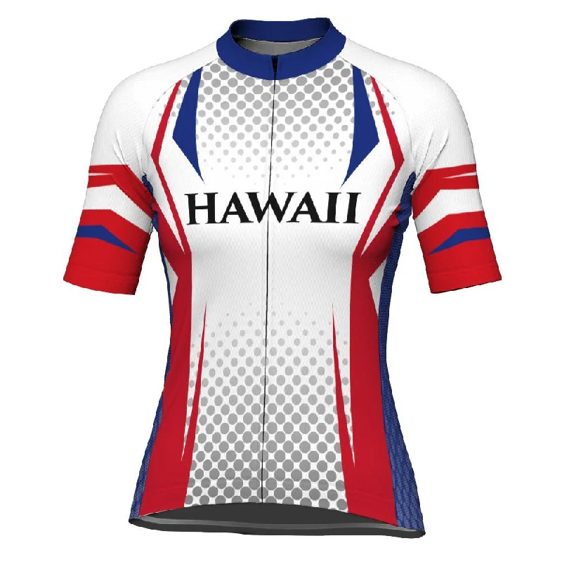 Hawaiian Short Sleeve Cycling Jersey for Women