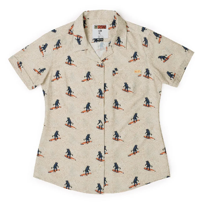 Justin Warner ""Surf ‘n’ Turf"" – Women's KUNUFLEX Short Sleeve Shirt